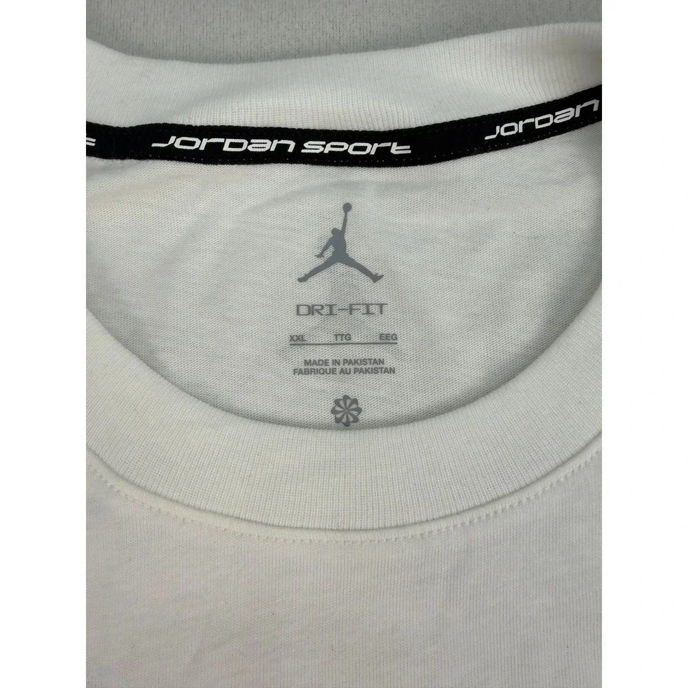 Jordan Sport Dri-FIT Mens White Graphic T-Shirt XXL HJ2395-100 Michael Jordan